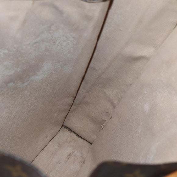 LOUIS VUITTON Monogram Sac Plat Hand Bag M51140 LV Auth BA5908