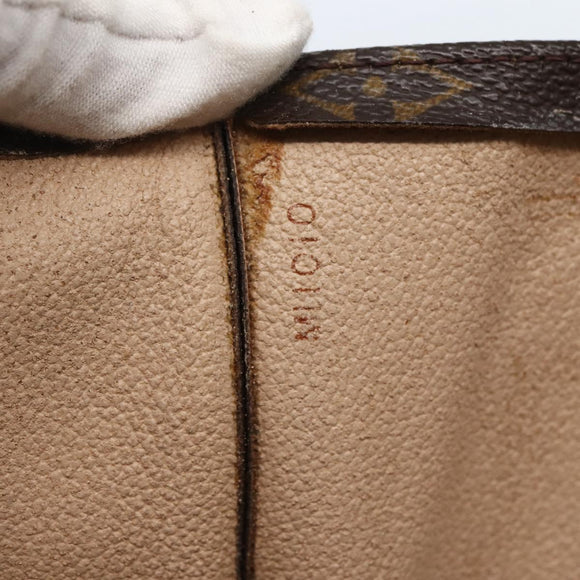 LOUIS VUITTON Monogram Sac Plat Hand Bag M51140 LV Auth BA5908