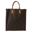 LOUIS VUITTON Monogram Sac Plat Hand Bag M51140 LV Auth BA5908-2