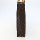LOUIS VUITTON Monogram Sac Plat Hand Bag M51140 LV Auth BA5908-4