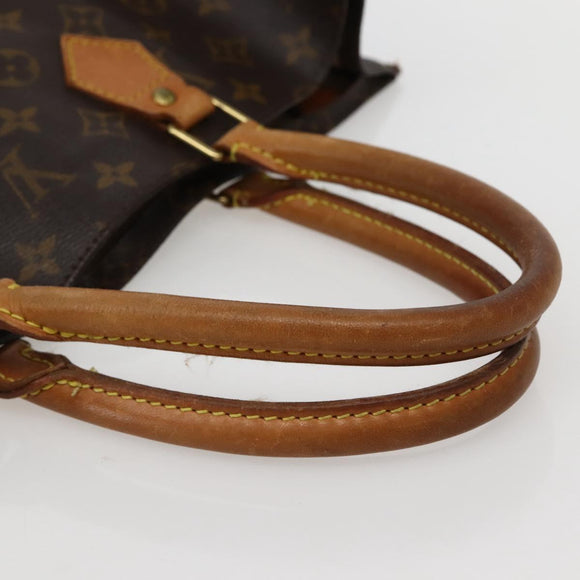 LOUIS VUITTON Monogram Sac Plat Hand Bag M51140 LV Auth BA5908