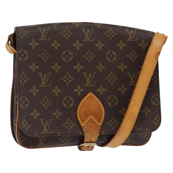 LOUIS VUITTON Monogram Cartouchiere GM Shoulder Bag M51252 LV Auth BA5913