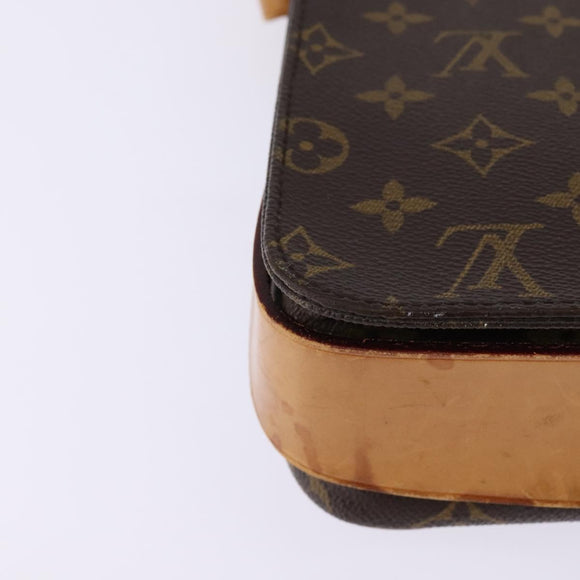 LOUIS VUITTON Monogram Cartouchiere GM Shoulder Bag M51252 LV Auth BA5913