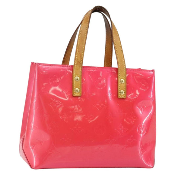 LOUIS VUITTON Monogram Vernis Reade PM Hand Bag Fuchsia Pink M91221 Auth BA5915