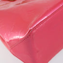 LOUIS VUITTON Monogram Vernis Reade PM Hand Bag Fuchsia Pink M91221 Auth BA5915-16