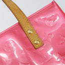LOUIS VUITTON Monogram Vernis Reade PM Hand Bag Fuchsia Pink M91221 Auth BA5915-10