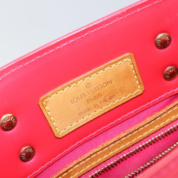 LOUIS VUITTON Monogram Vernis Reade PM Hand Bag Fuchsia Pink M91221 Auth BA5915