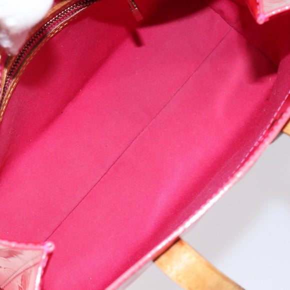 LOUIS VUITTON Monogram Vernis Reade PM Hand Bag Fuchsia Pink M91221 Auth BA5915