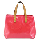 LOUIS VUITTON Monogram Vernis Reade PM Hand Bag Fuchsia Pink M91221 Auth BA5915-13