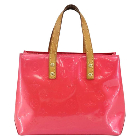 LOUIS VUITTON Monogram Vernis Reade PM Hand Bag Fuchsia Pink M91221 Auth BA5915
