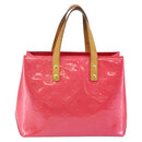 LOUIS VUITTON Monogram Vernis Reade PM Hand Bag Fuchsia Pink M91221 Auth BA5915-2