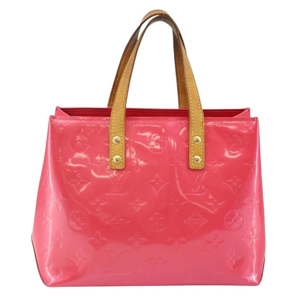 LOUIS VUITTON Monogram Vernis Reade PM Hand Bag Fuchsia Pink M91221 Auth BA5915