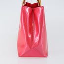 LOUIS VUITTON Monogram Vernis Reade PM Hand Bag Fuchsia Pink M91221 Auth BA5915-4
