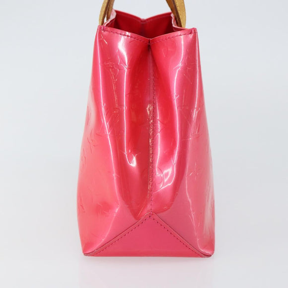 LOUIS VUITTON Monogram Vernis Reade PM Hand Bag Fuchsia Pink M91221 Auth BA5915