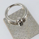 LOUIS VUITTON Monogram Support Telephone Nanogram Silver M67285 LV Auth BA5920-4