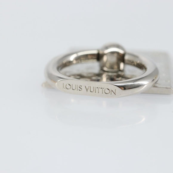 LOUIS VUITTON Monogram Support Telephone Nanogram Silver M67285 LV Auth BA5920