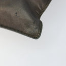 CHANEL Shoulder Bag Leather Silver CC Auth BA5922-10