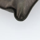 CHANEL Shoulder Bag Leather Silver CC Auth BA5922-13