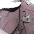 CHANEL Shoulder Bag Leather Silver CC Auth BA5922-18