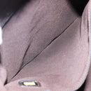 CHANEL Shoulder Bag Leather Silver CC Auth BA5922-19