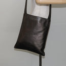 CHANEL Shoulder Bag Leather Silver CC Auth BA5922-21