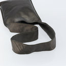 CHANEL Shoulder Bag Leather Silver CC Auth BA5922-7