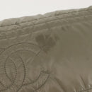 CHANEL Cococoon Tragetasche Nylon Grau Silber CC Auth BA5928-6