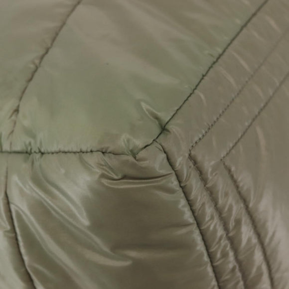 CHANEL Cococoon Tote Bag Nylon Gray Silver CC Auth BA5928