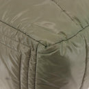 CHANEL Cococoon Tragetasche Nylon Grau Silber CC Auth BA5928-15