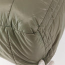 CHANEL Cococoon Tragetasche Nylon Grau Silber CC Auth BA5928-16