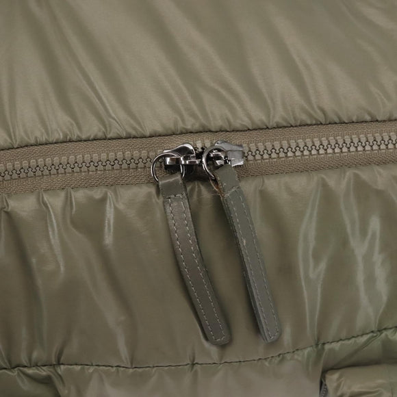 CHANEL Cococoon Tragetasche Nylon Grau Silber CC Auth BA5928