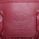 CHANEL Cococoon Tragetasche Nylon Grau Silber CC Auth BA5928-19
