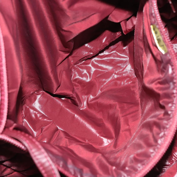 CHANEL Cococoon Tote Bag Nylon Gray Silver CC Auth BA5928