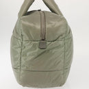 CHANEL Cococoon Tragetasche Nylon Grau Silber CC Auth BA5928-3