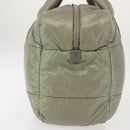 CHANEL Cococoon Tragetasche Nylon Grau Silber CC Auth BA5928-4