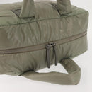 CHANEL Cococoon Tragetasche Nylon Grau Silber CC Auth BA5928-7