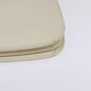 GUCCI Shoulder Bag Leather White Gold Auth BA5930-11