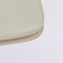 GUCCI Shoulder Bag Leather White Gold Auth BA5930-13