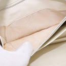 GUCCI Shoulder Bag Leather White Gold Auth BA5930-23