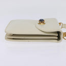 GUCCI Shoulder Bag Leather White Gold Auth BA5930-5