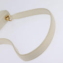 GUCCI Shoulder Bag Leather White Gold Auth BA5930-7