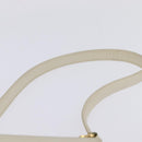 GUCCI Shoulder Bag Leather White Gold Auth BA5930-8