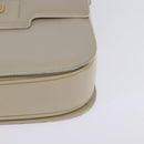 GUCCI Shoulder Bag Leather Beige Gold 26 001 0647 Auth BA5931-11