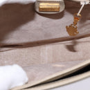 GUCCI Shoulder Bag Leather Beige Gold 26 001 0647 Auth BA5931-17