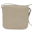 GUCCI Shoulder Bag Leather Beige Gold 26 001 0647 Auth BA5931-3