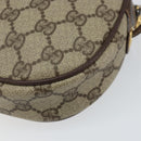 GUCCI GG Supreme Web Sherry Line Bag PVC Beige Gold 007 58 6112 Auth BA5932-12
