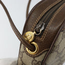 GUCCI GG Supreme Web Sherry Line Bag PVC Beige Gold 007 58 6112 Auth BA5932-15