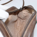 GUCCI GG Supreme Web Sherry Line Bag PVC Beige Gold 007 58 6112 Auth BA5932-18