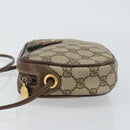 GUCCI GG Supreme Web Sherry Line Bag PVC Beige Gold 007 58 6112 Auth BA5932-5