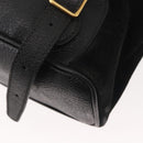 GUCCI Bamboo Backpack Suede Black Gold 003 2058 016 Auth BA5937-20